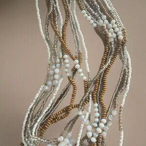 Elegant Multi-Strand Beaded Necklace